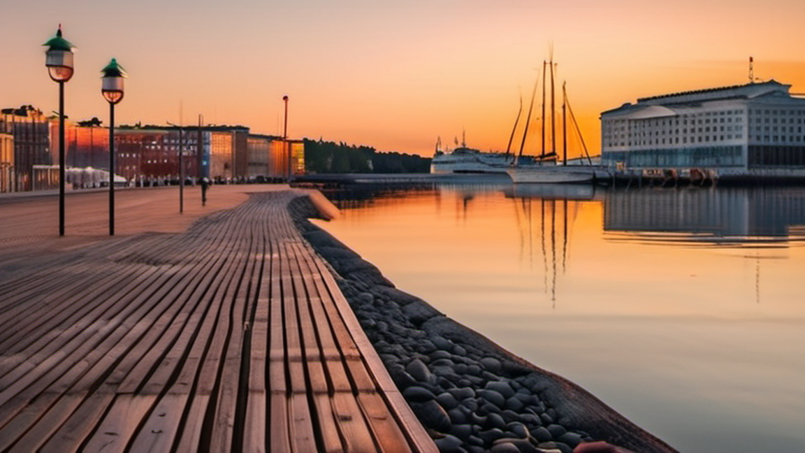A seaside stroll in Helsinki